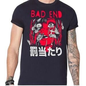 Spencer's Bad End Kanji Graphic Tee Black Small